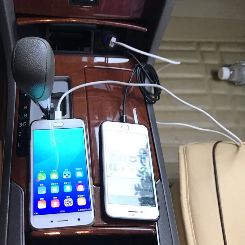 Аксессуары автомобильное зарядное устройство USB для iPhone Samsung быстрая зарядка