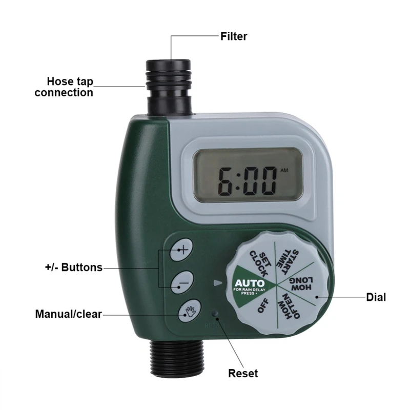 Garden Watering Timer Automatic Electronic Water Home Irrigation Controller System Autoplay Irrigator | Дом и сад