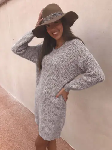 Oversized Women Long Sleeve Knit Cardigan Sweaters Sexy V Neck Backless Loose Casual Sweater Dress | Женская одежда