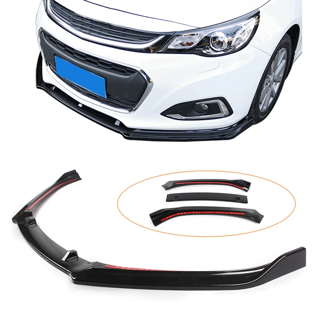Автомобильный передний бампер спойлер для Chevrolet Malibu 2012 2013 2014 2015 2016 2017 2018 3 шт.
