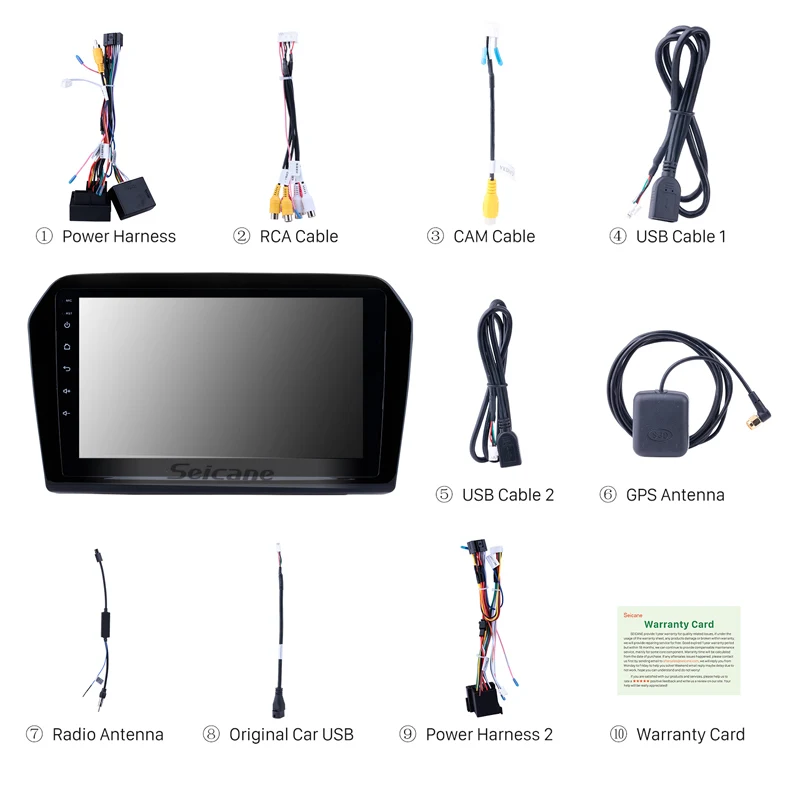 Seicane 9 &quotAndroid 1 GPS Navi для 2012-2015 VW Volkswagen Jetta HD сенсорный экран Bluetooth Зеркало Ссылка