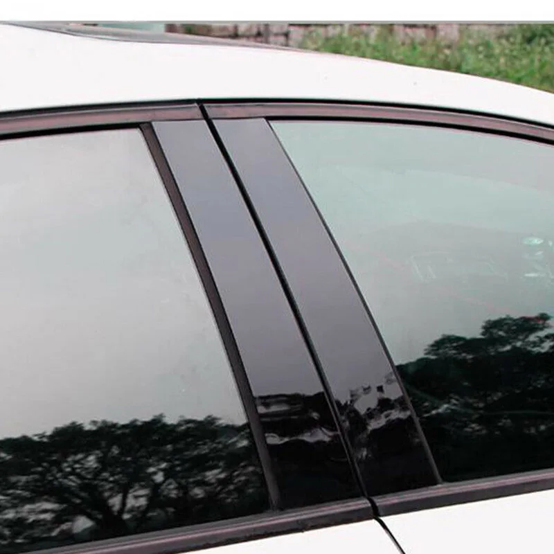 1 комплект BC крышка столба дверь окно черная отделочная полоса для Mazda 3 2006 2008 2012