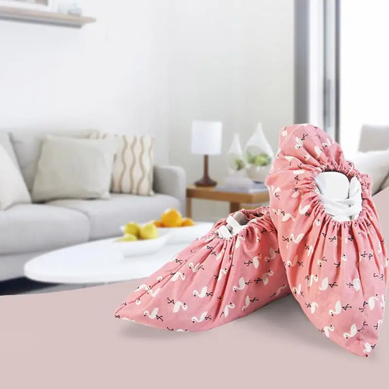 Утолщенные Чехлы для обуви дома Нескользящие моющиеся многоразовые эластичные