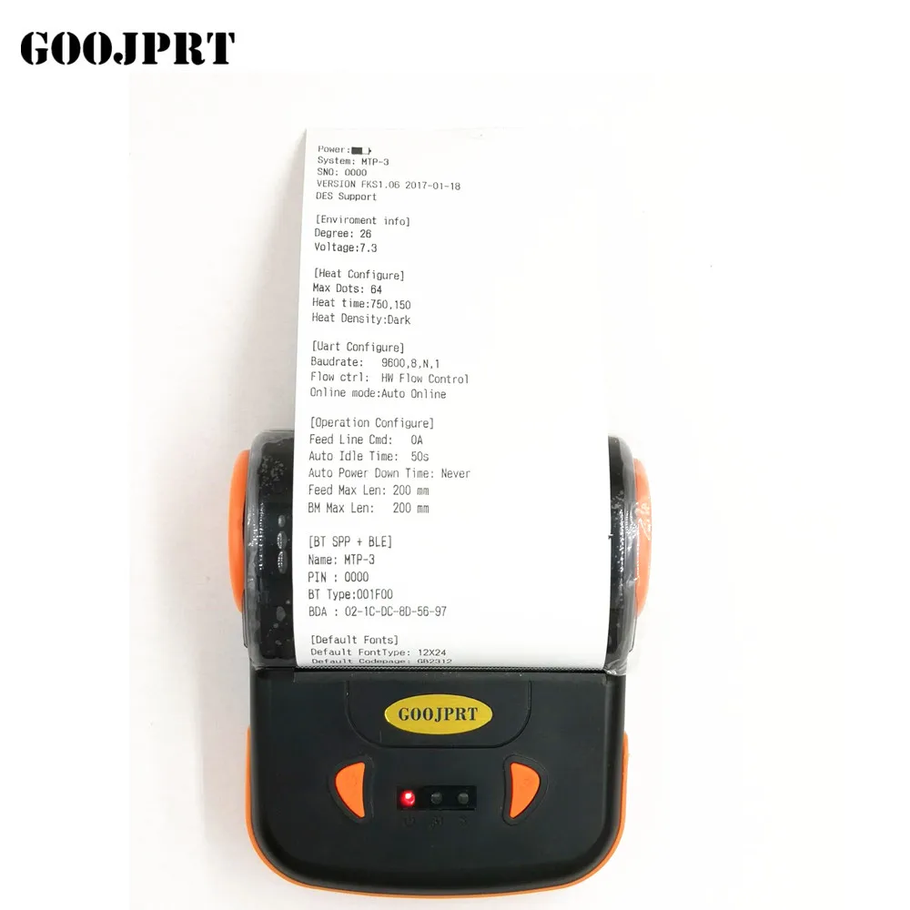 

Mini Portable USB Thermal Printer 80mm Bluetooth Thermal Printer POS Receipt Printer Barcode Printer for iOS Android Windows