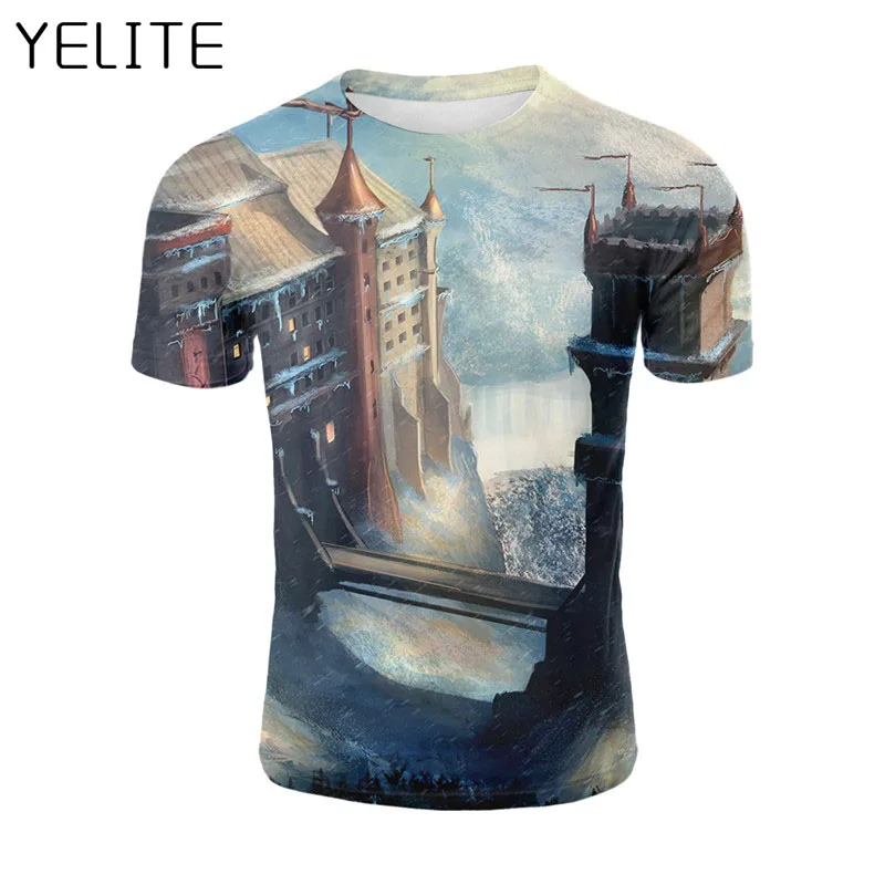 YELITE 2019 новая уличная серийная драма Harajuku футболка Игра престолов 3D печать с