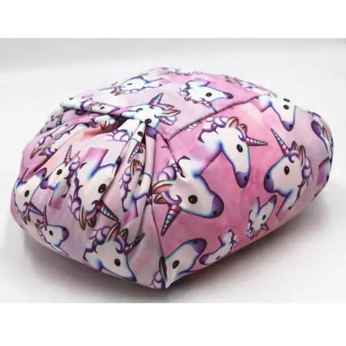 Для женщин с единорогом Drawstring Косметика хранение туалетных принадлежностей