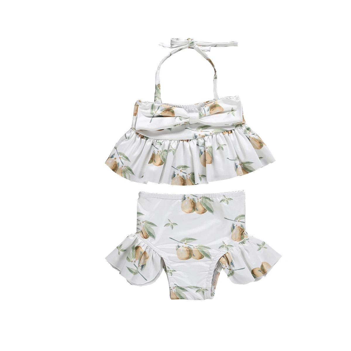 Модный милый бикини для маленьких девочек 1-6 лет купальный костюм из 2 предметов