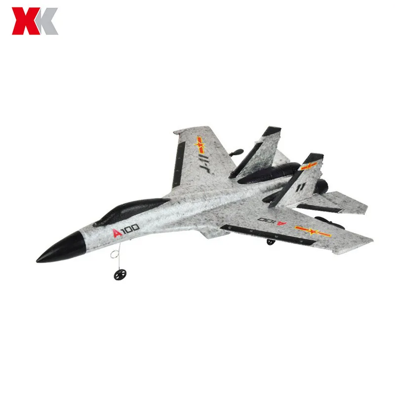 XK A100 J11 EPP 340 мм размах крыльев 2 4 г 3CH RC самолет с неподвижным крылом Встроенный