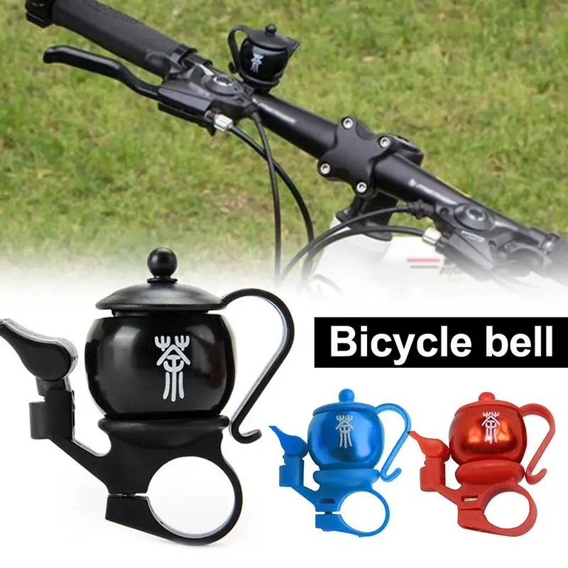 Mountain Bike Bell Horn Aluminum Alloy Bicycle Accessories Innovative Teapot-shape Bells For Outdoor Cycling &ampchildren's Toy Car | Спорт