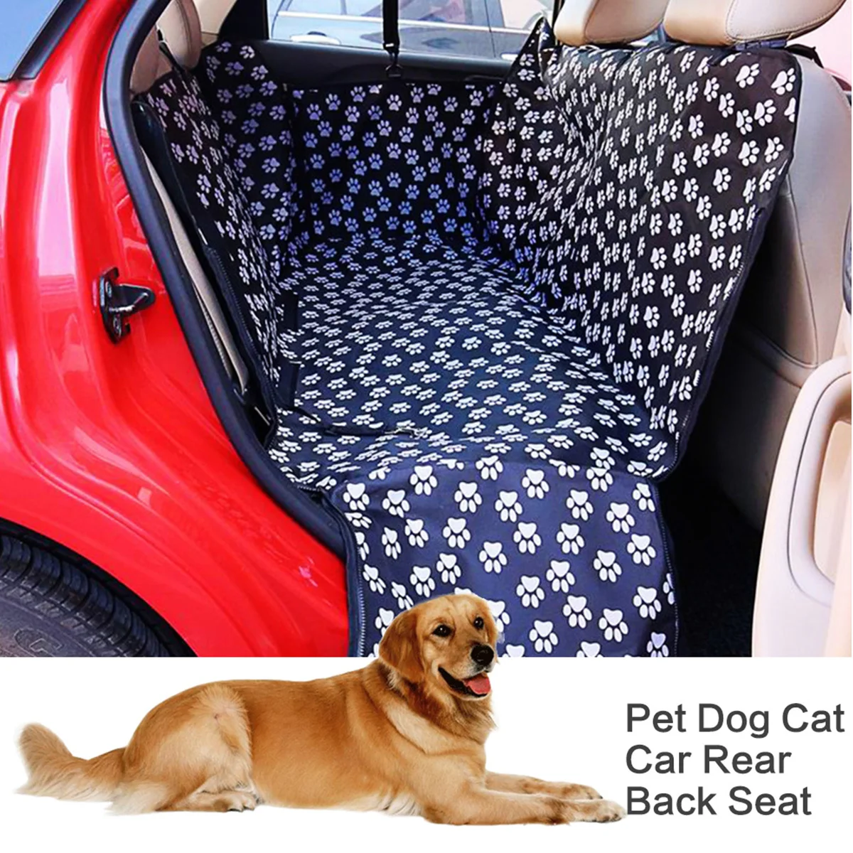

Чехол-переноска на заднее сиденье автомобиля для собак и кошек, портативный коврик для домашних животных, защитная подушка для гамака