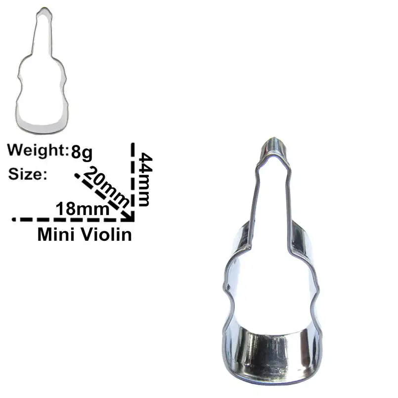 Мини Скрипка 4 шт формы для резки печенья инструменты выпечки украшения торта