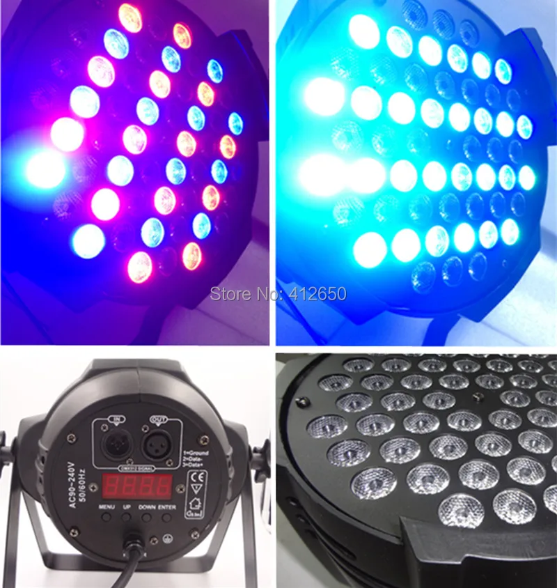 Сценический Светодиодный прожектор RGBW 54x3w DJ DMX512 светодиодный со звуковым