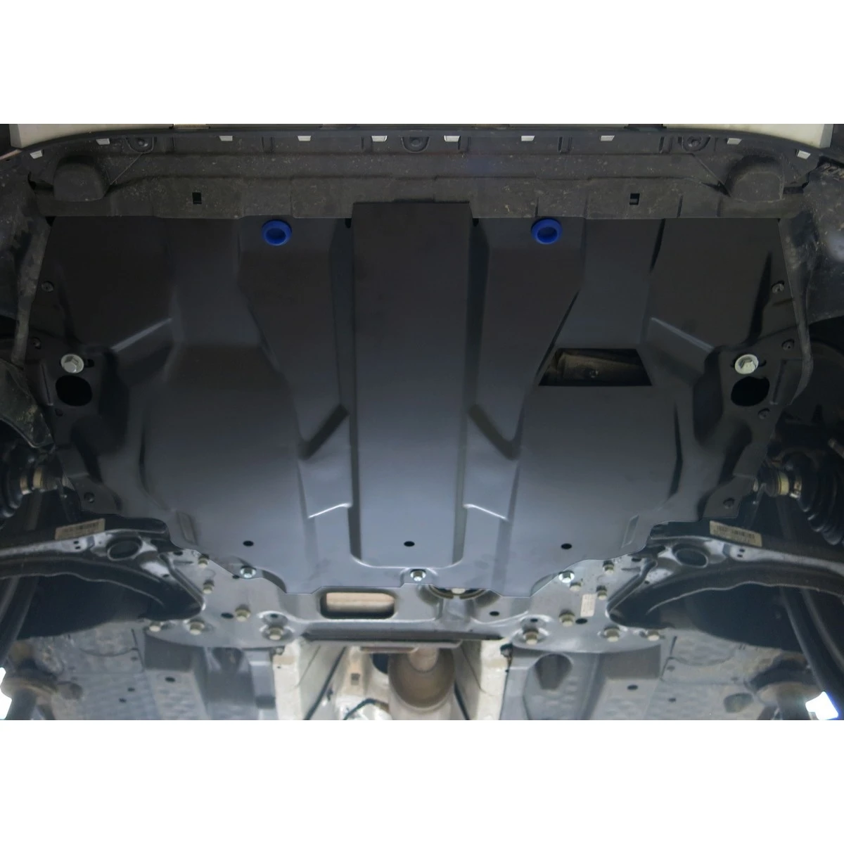 Защита картера и КПП Rival 111.5855.1 (для Volkswagen Caddy (V 1.6) 2015 н.в. крепеж в комплекте сталь 2