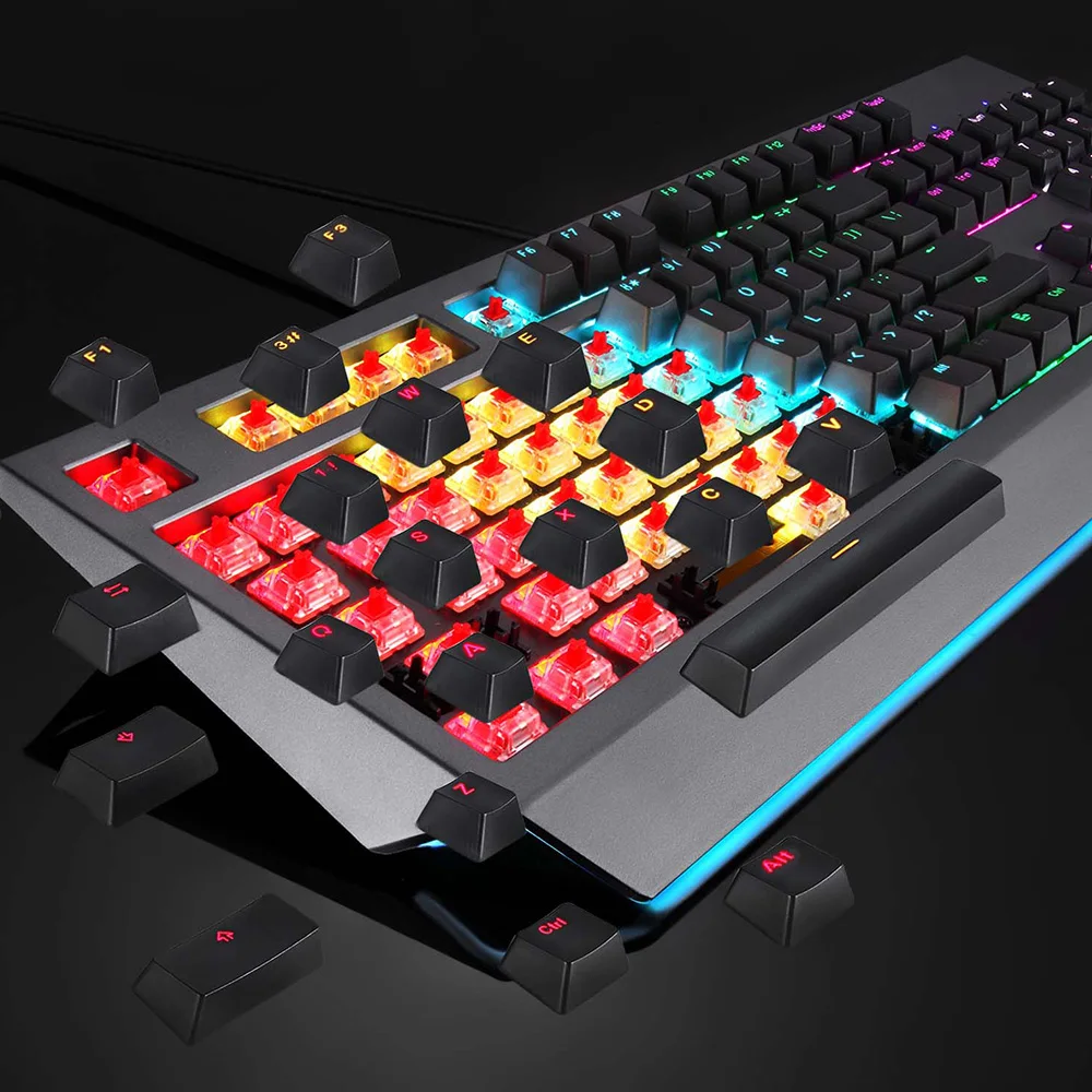 MOTOSPEED CK99 механическая клавиатура RGB OUTEMU синий переключатель все ключи анти
