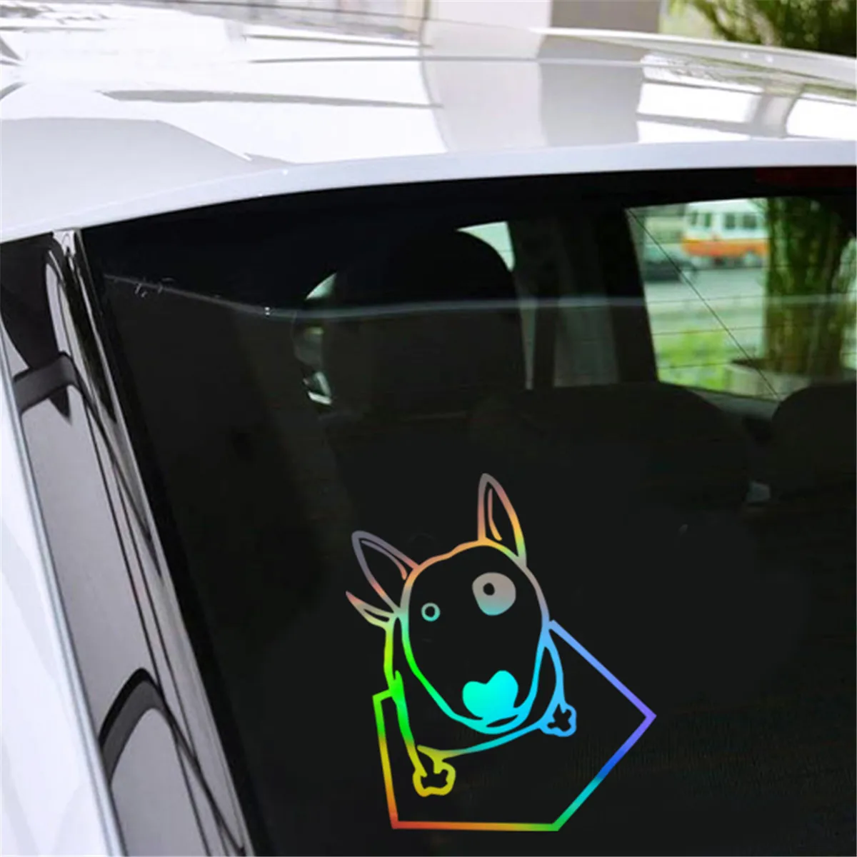 Наклейка на стену автомобиля с изображением Бультерьера собаки|car sticker|black vinylstickers