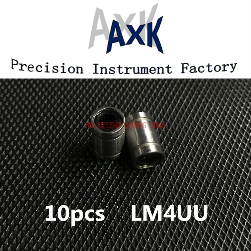 

AXK линейные рельсы Cnc маршрутизаторы 10 шт./лот Lm4uu 4 мм * 8 мм * 12 мм 4 мм Линейный шарикоподшипник втулка для круглого вала Cnc части