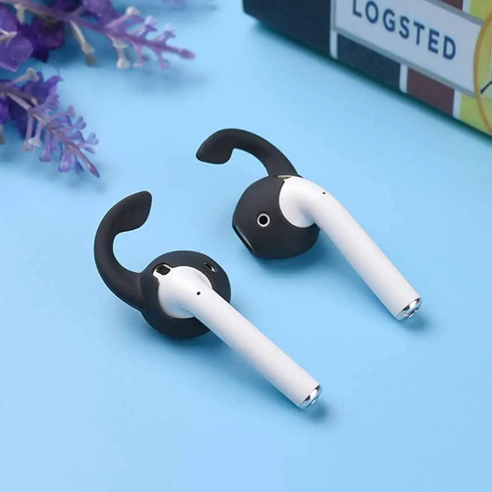Two pairs Anti-lost Silicone AhaStyle Hooks and Covers for Airpods i7 i8 Wireless Bluetooth Earphone Accessories | Электроника