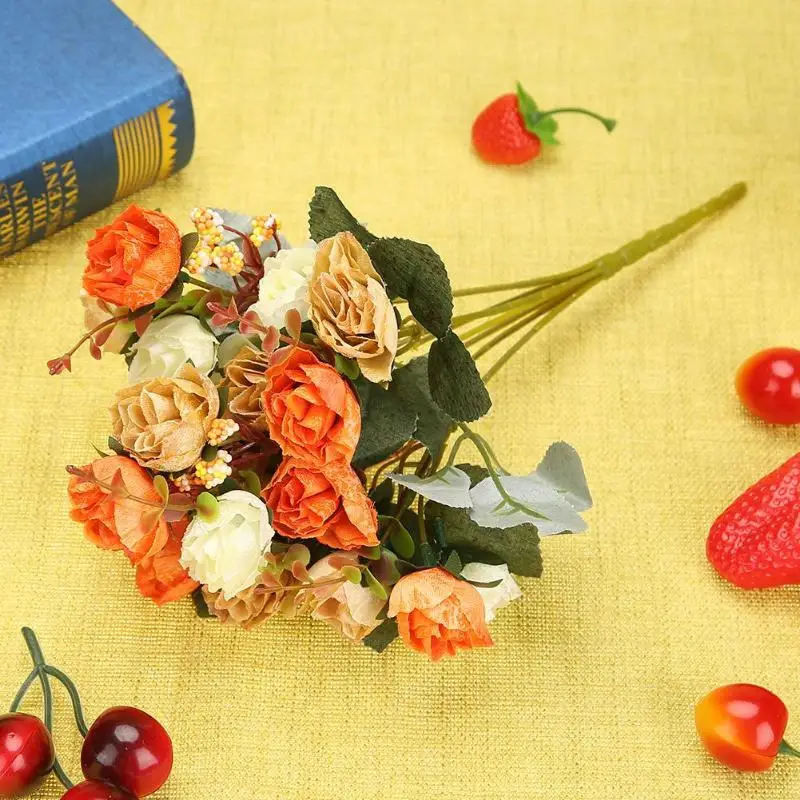 Новинка букет из шелковых роз 21 головка искусственных цветов в европейском стиле