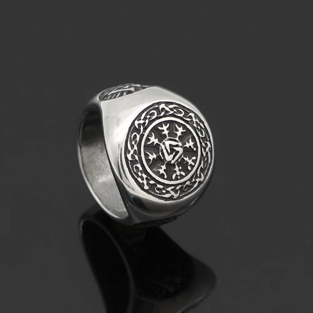 Мужская нержавеющая сталь норвежский викинг амулет valknut pagan символ Одина