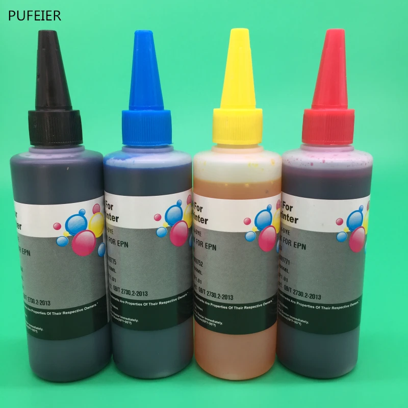 4 бутылочки x 100 мл 92N T0921N T0924N чернила на основе красителя для Epson Stylus T26 T27 TX117 TX119 TX106
