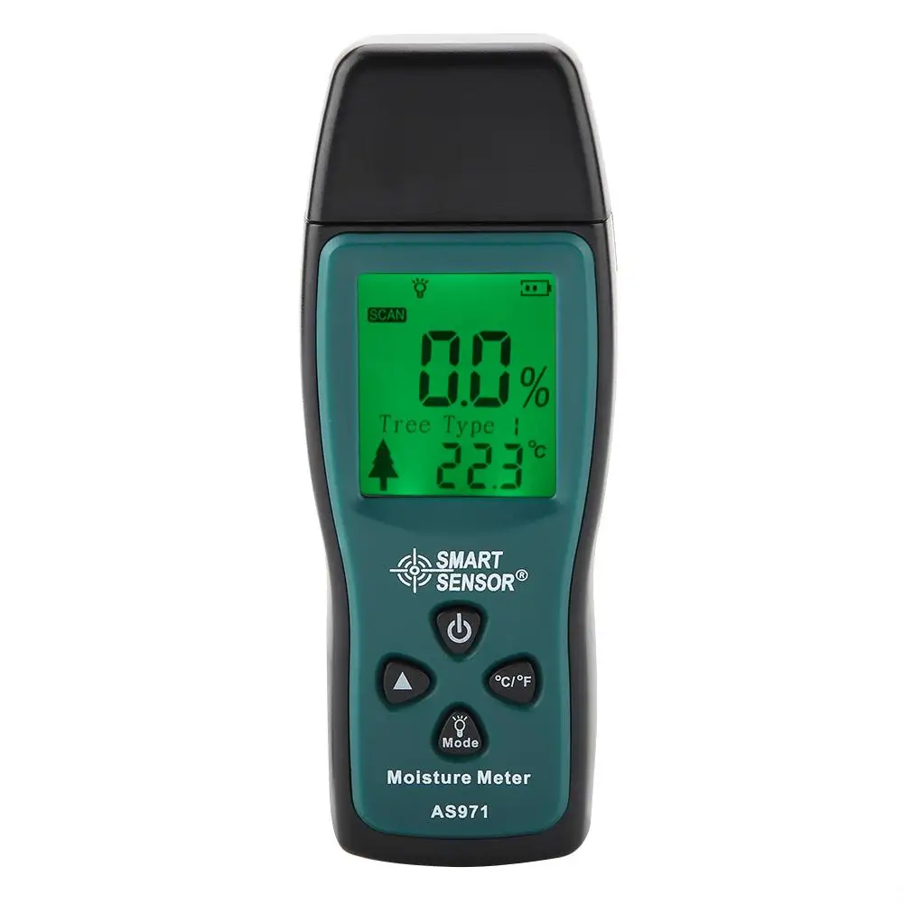 Умный датчик тестер влажности древесины AS971 ЖК дисплей Цифровой 0 ~ 40
