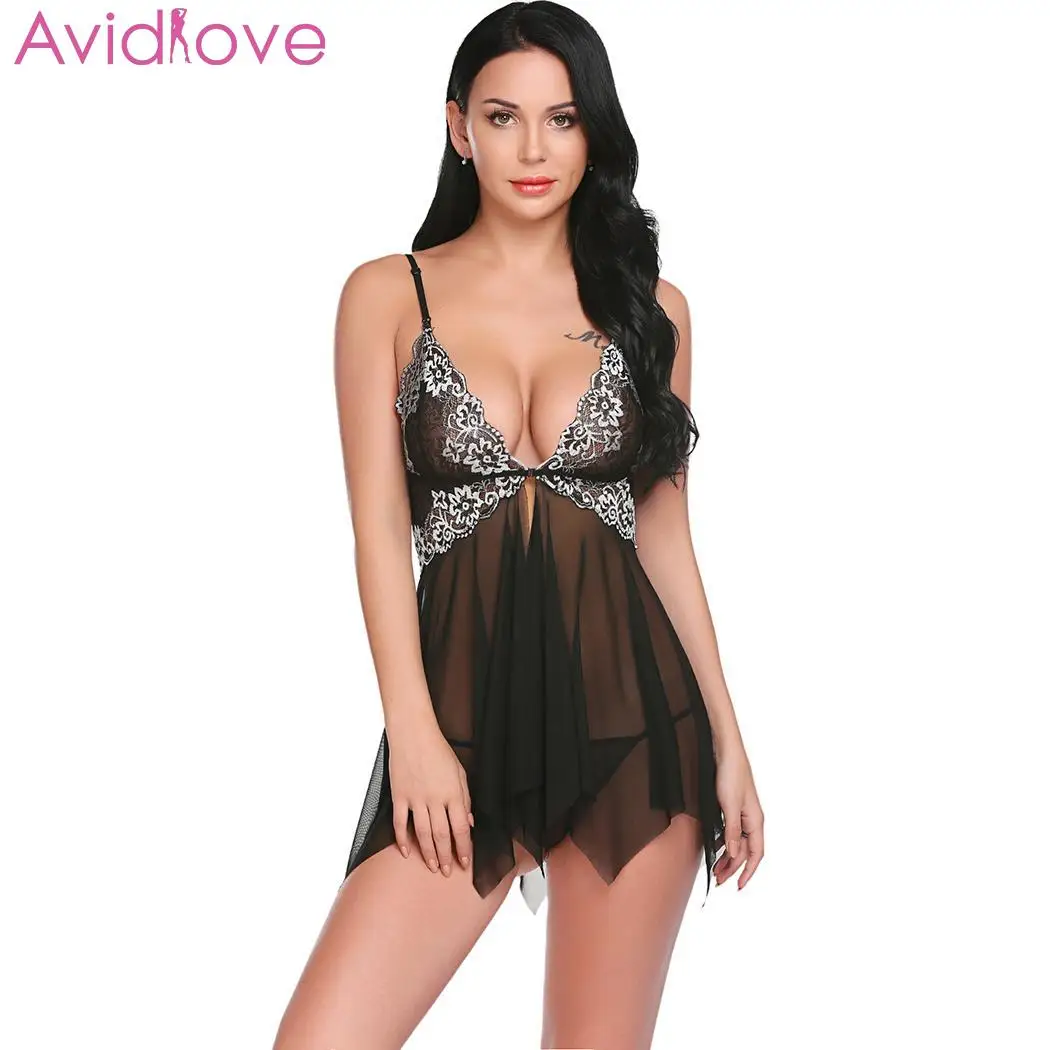 Avidlove женское сексуальное белье с v образным вырезом ночное эротическое без