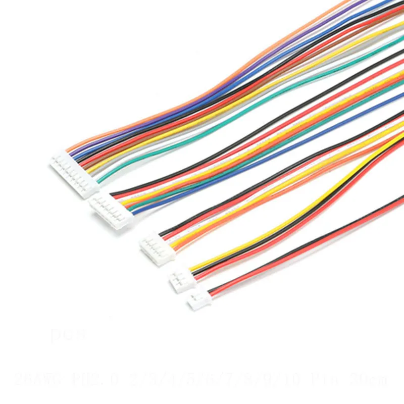 50 шт./лот JST 2 0 PH 2/3/4/5/6/7/8/9/10 контактный разъем с проводами 26AWG Новый S18 Прямая