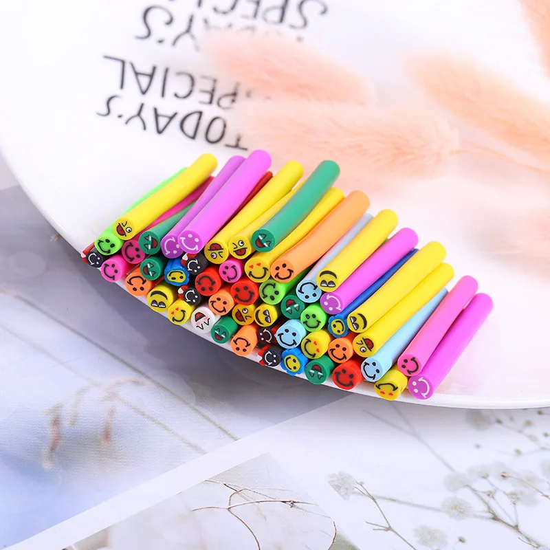 50 шт. DIY Craft 3D маникюрный цветок палочки для сердечек стержни наклейки полимерная