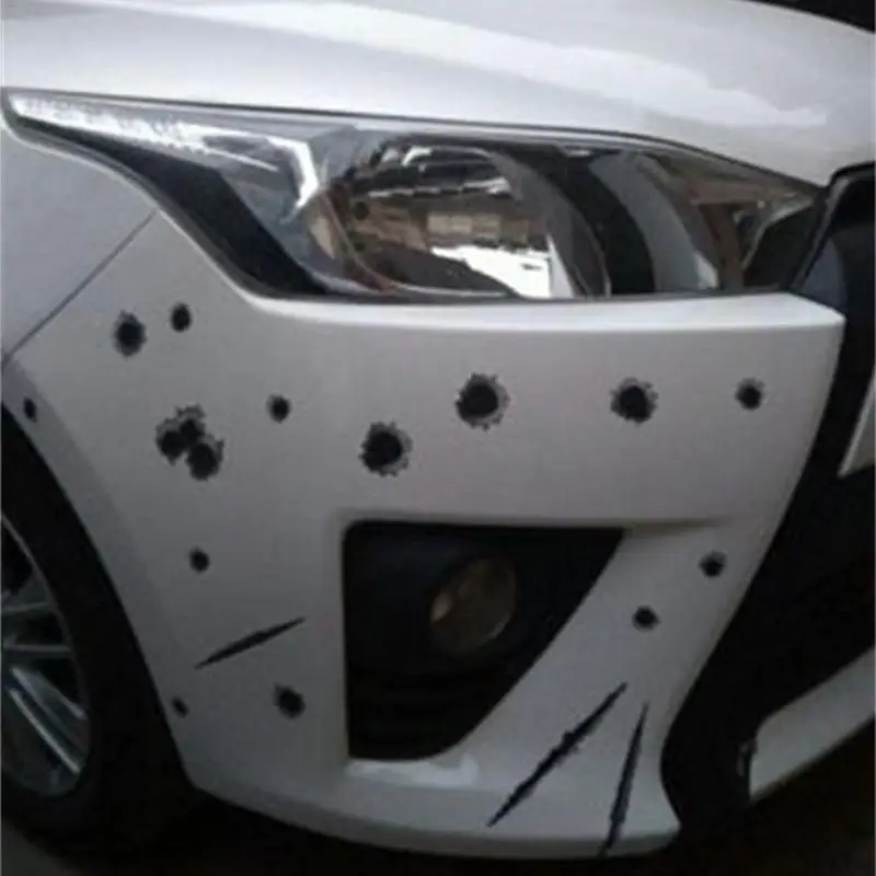 Emulational Bullet Hole автомобильные наклейки пулевые отверстия в форме трещин пулевое