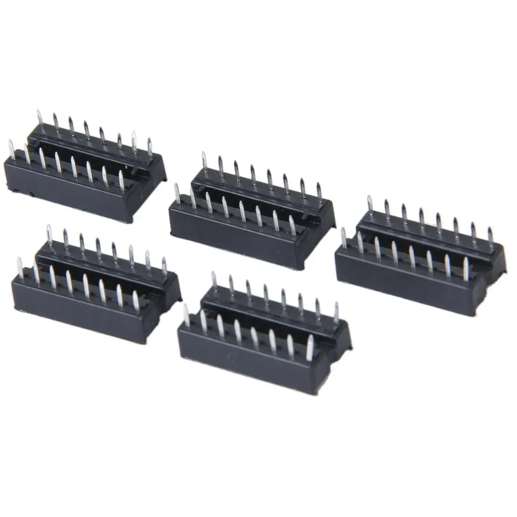 5X16 Pin DIP IC Socket 16 адаптер Черный|Электрические вилки| |