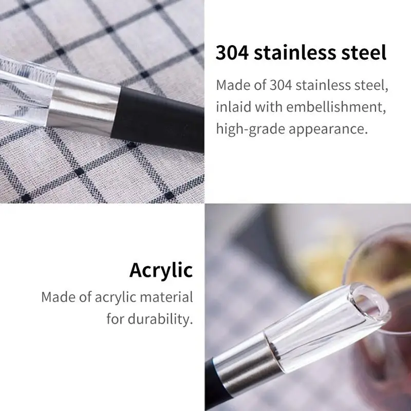 Нержавеющая сталь быстрая Графин для вина льющееся вино два в одном мини