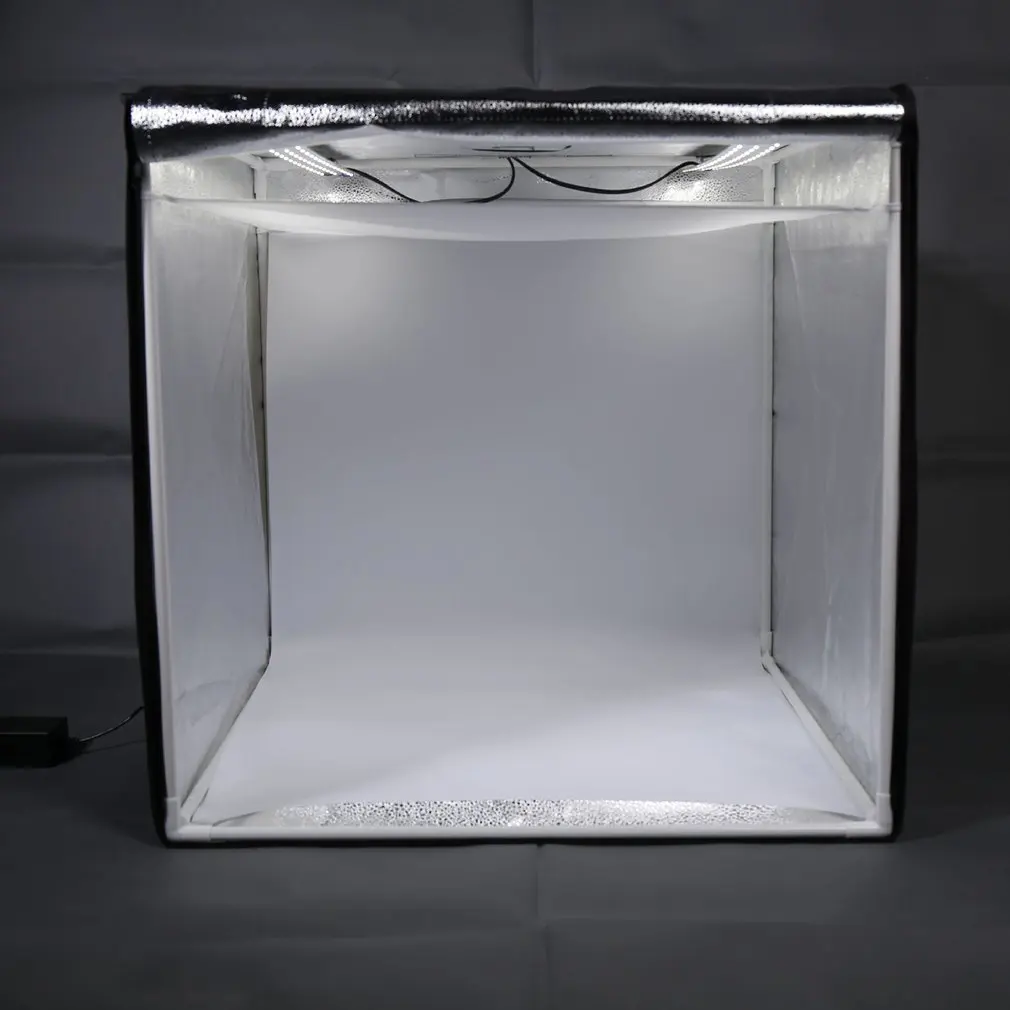 Small Lightbox Photo Studio Softbox White Light Lighting Shooting Tent Box Kits & Photography Backdrop | Электроника