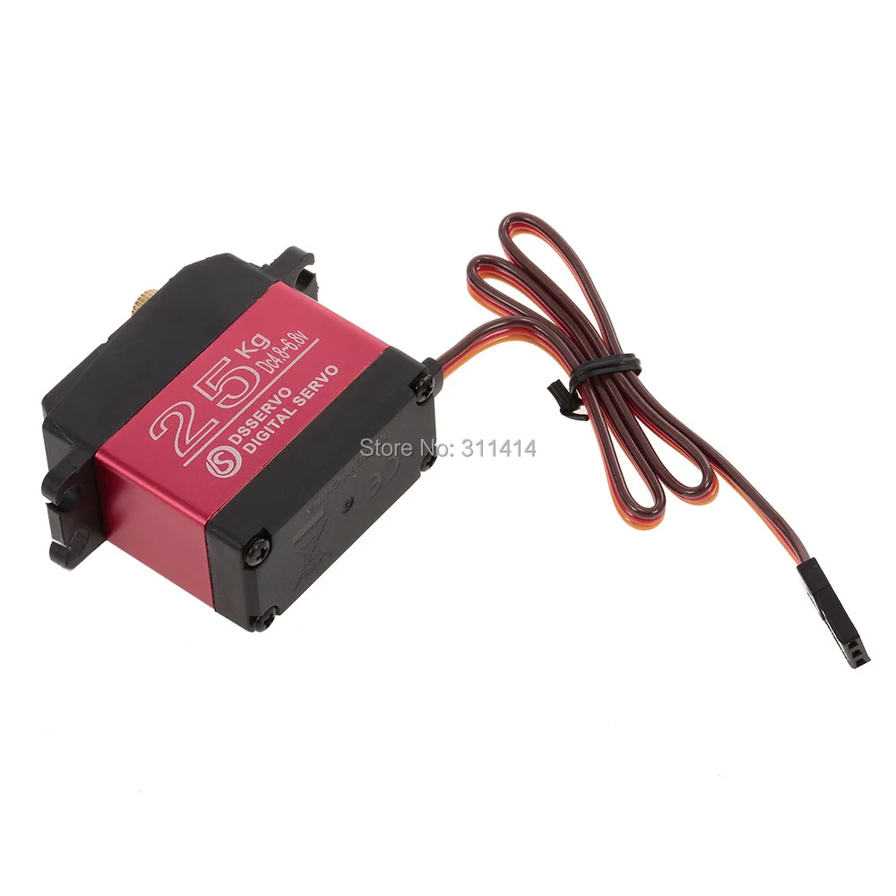 Новый DS3225MG 2 шт. обновленный RC сервопривод 25 кг полностью Металлическая Шестерня