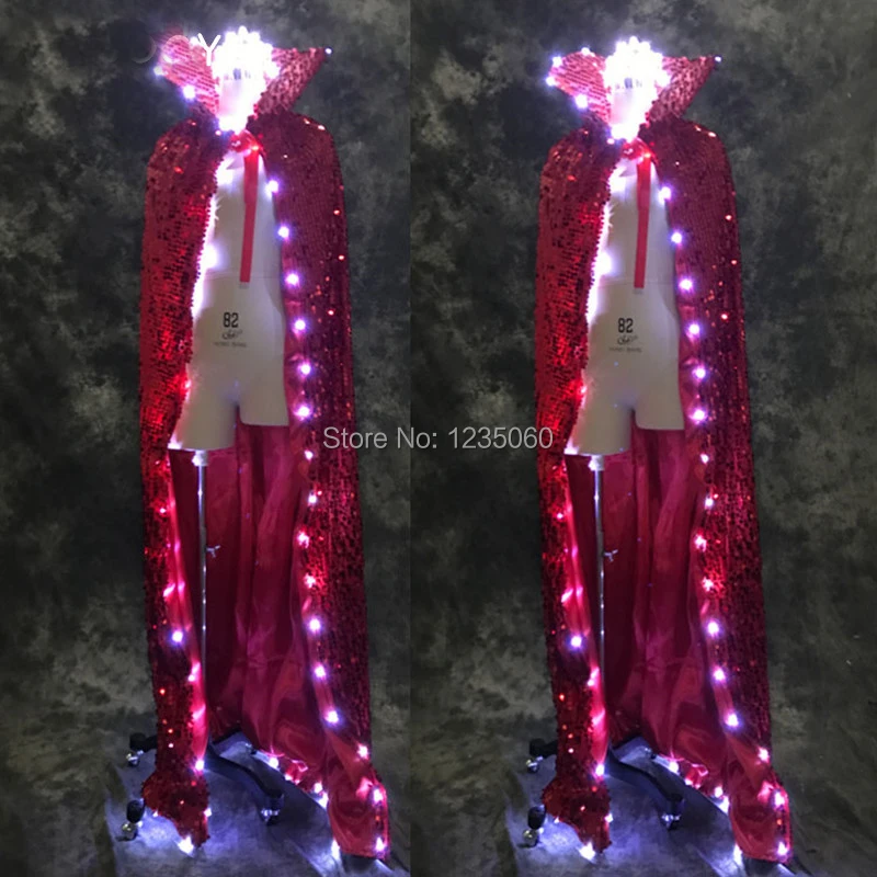 Free shipping high quality LED luminous clothing cloak bar night shop stage props lady Crown Tiara | Дом и сад