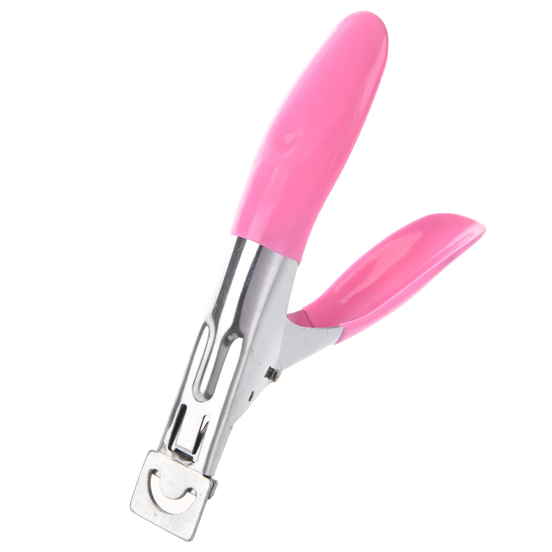 

Nail clippers for nails and false acrylic nails easy to use pink.