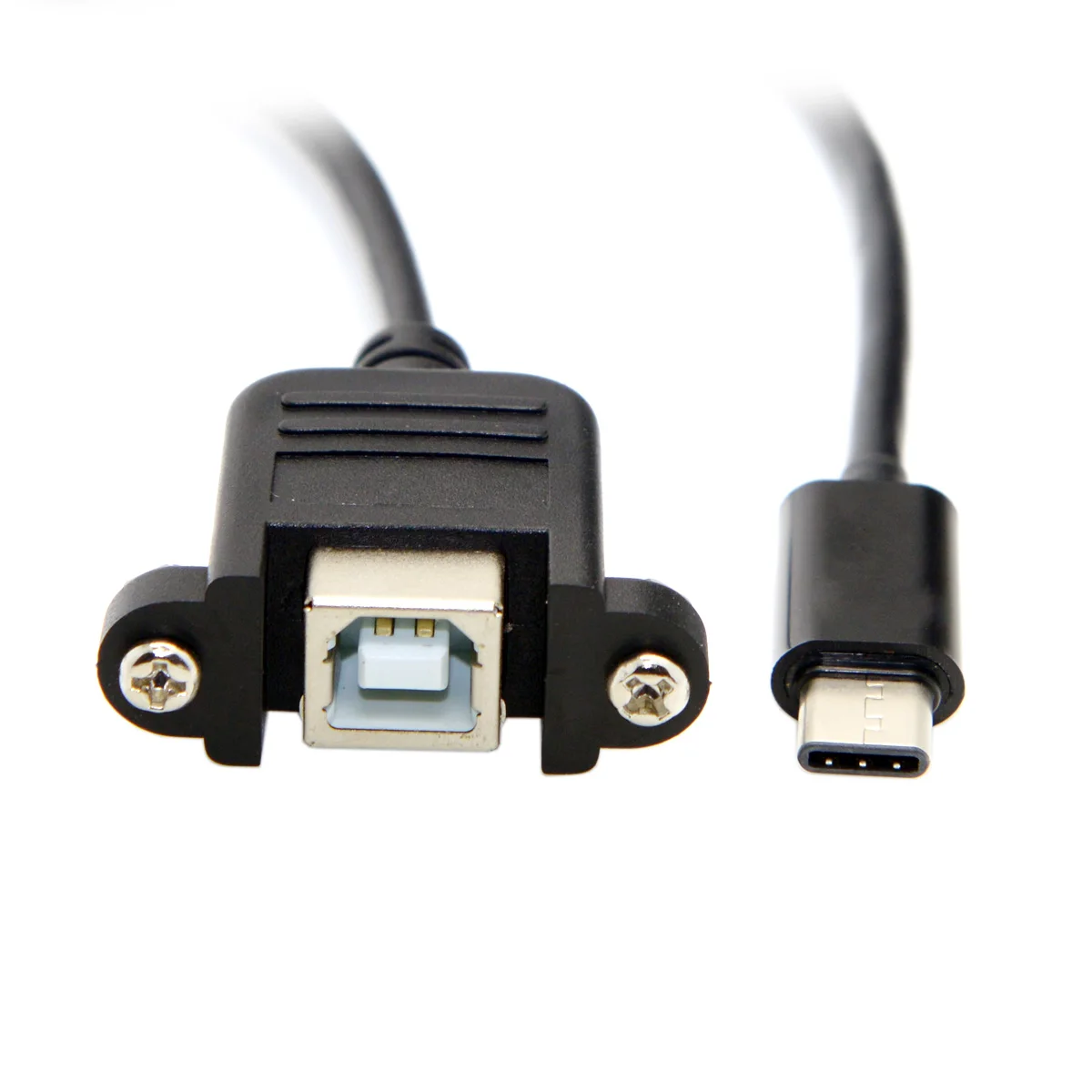 

CYSM Male USB-C USB 3.1 Type-C to Standard USB 2.0 B Type Female Data Cable for Tablet & Cell Phone