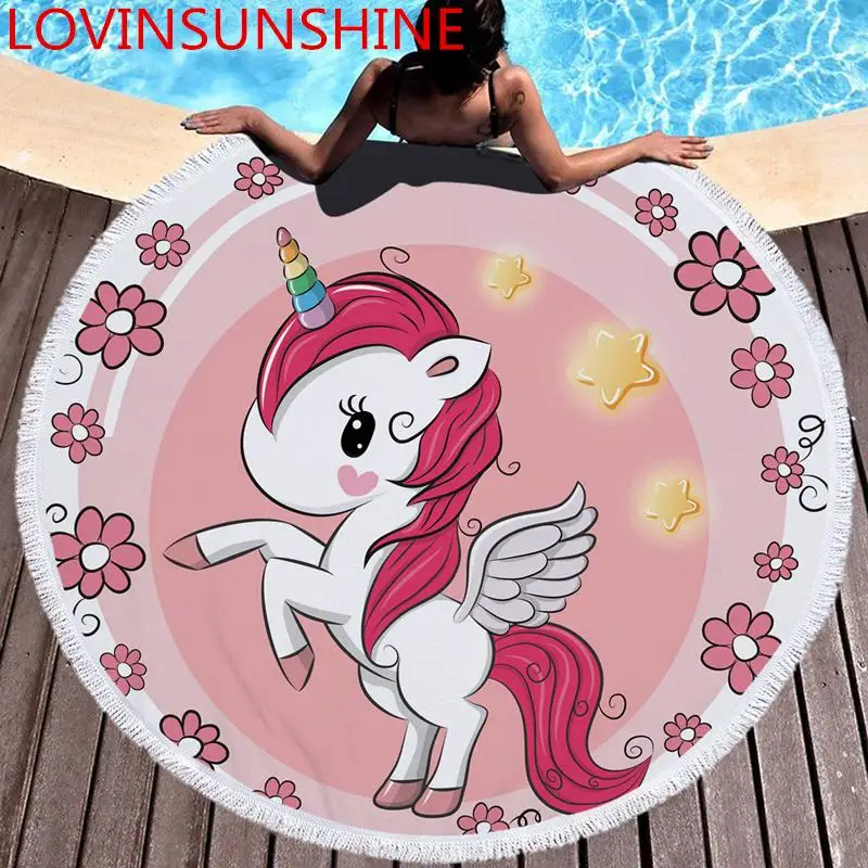 Пляжное одеяло LOVINSUNSHINE круглый коврик пляжное полотенце с кисточками банное для