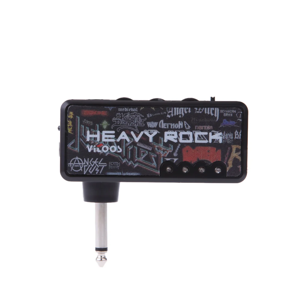 

Portable Guitar Amplifier Electric Guitar Amp Mini Headphone Amp Light-weight Design Heavy Rock Compact Guitar Accessories