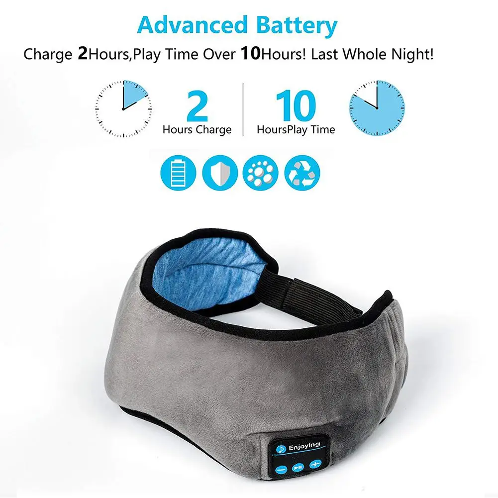 Мягкие Наушники EastVita Sleep с поддержкой режима свободные руки маска для сна стерео