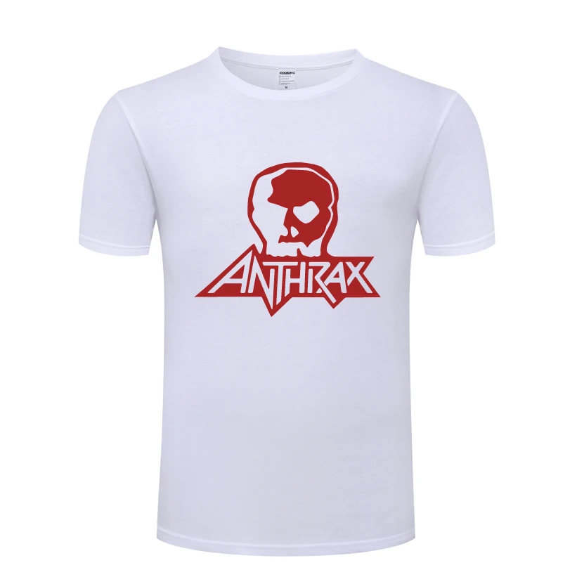 ANTHRAX рок музыки Мужская футболка 2018 Новая одежда для детей с короткими рукавами и