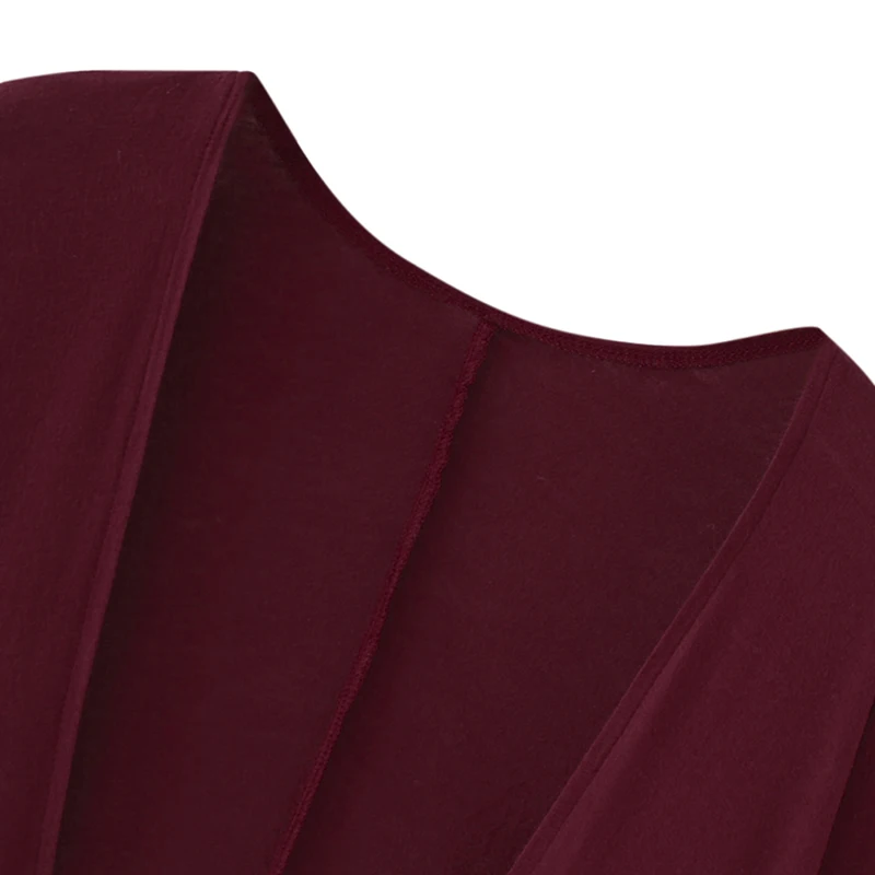 Casual Women Autumn Cotton Knitted Cardigan Solid Color Batwing Half Sleeve Asymmetric Open Front Plus Size Loose Thin Coat Cape |