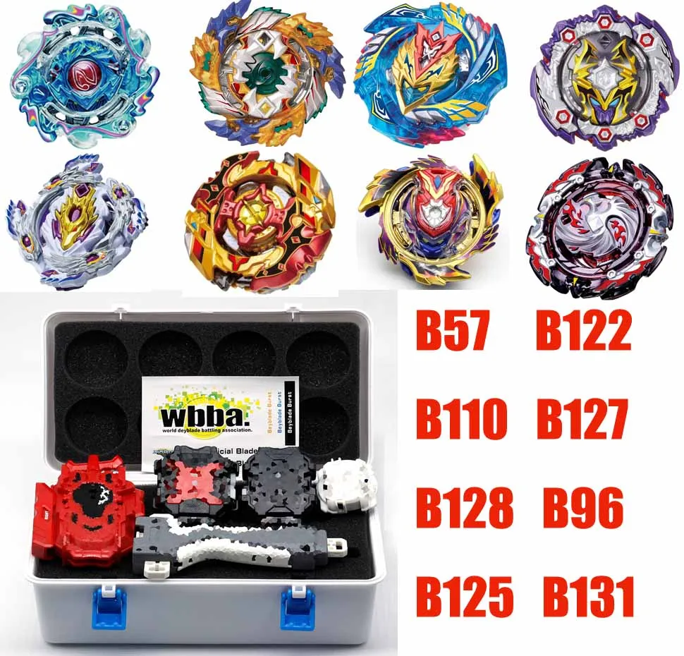 TAKARA TOMY 8 шт./компл. Beyblade Burst (3 пусковых устройства + 1 ручка металлический Funsion 4D B133