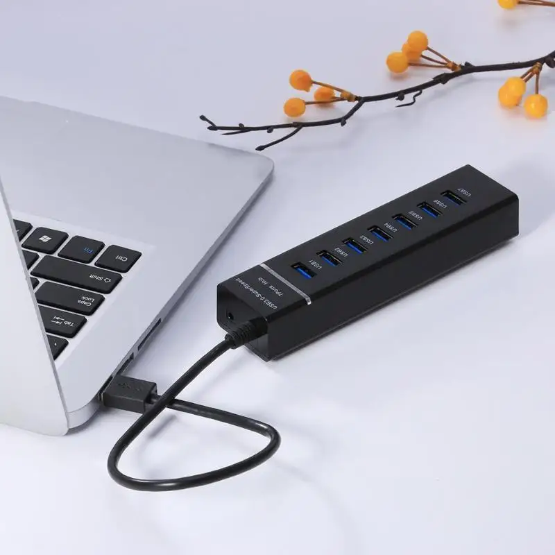 7 Порты и разъёмы USB 3 0 Hub Высокоскоростной разветвитель 5 Гбит/с расширитель для