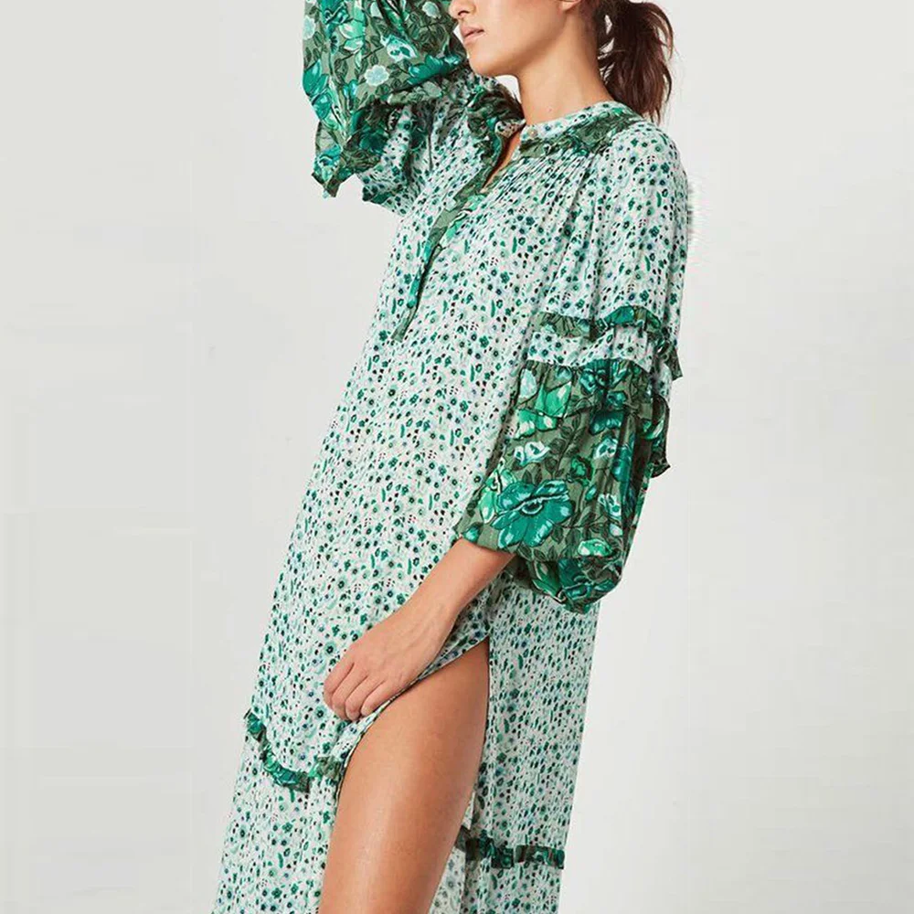 Женские Наряды Бохо Хиппи Boho фестиваль вечерние пляжные Разделение Повседневное