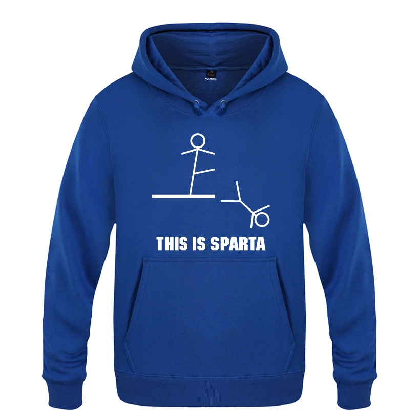 

Это Спарта забавная Новинка толстовки мужские 2018 Мужской Пуловер Флисовые Толстовки с капюшоном