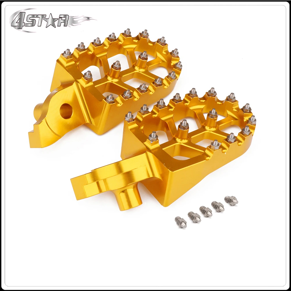CNC красный широкий подножки педали Подставки Для SUZUKI РМЗ 250 450 RMZ250 2007 2008 2009 RMZ450 2005