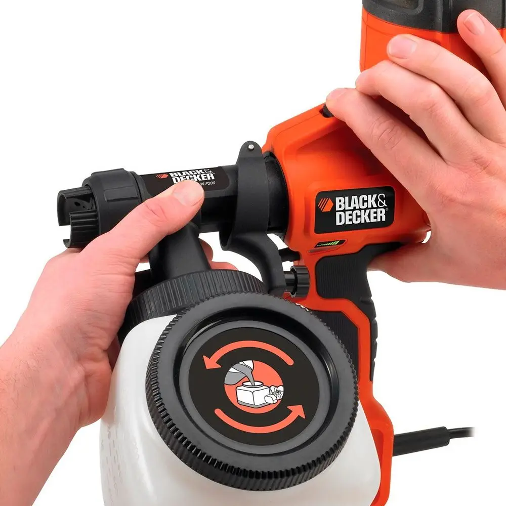 Напольный краскопульт Black+Decker HVLP200-QS 400 Вт | Инструменты