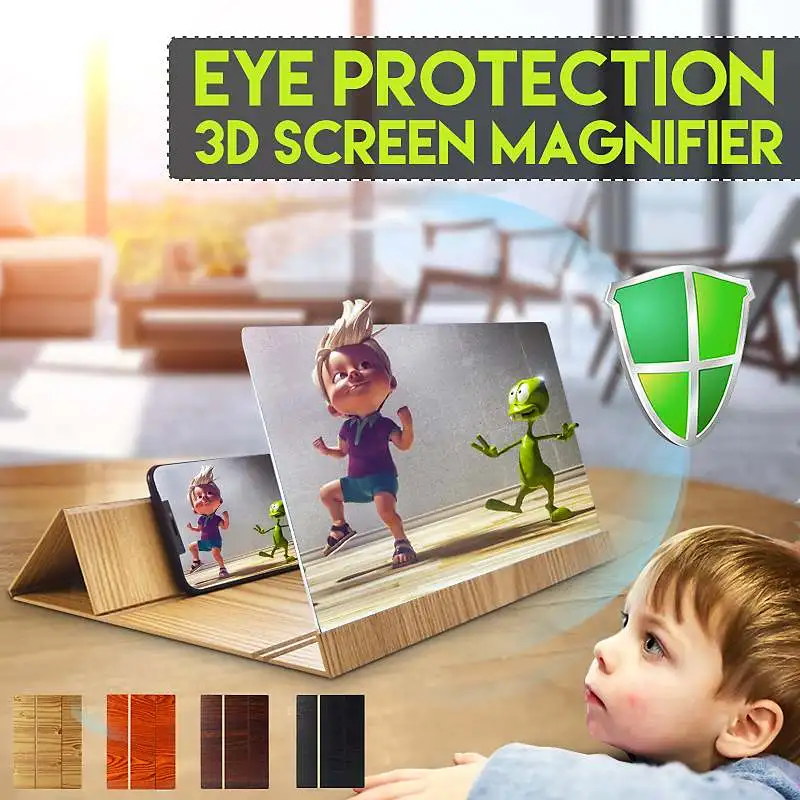 

3D Amplifying 12 Inch Phone Screen Stereoscopic Projection Bracket Mobile Phone Video Screen Magnifier Amplifier Holder Mount