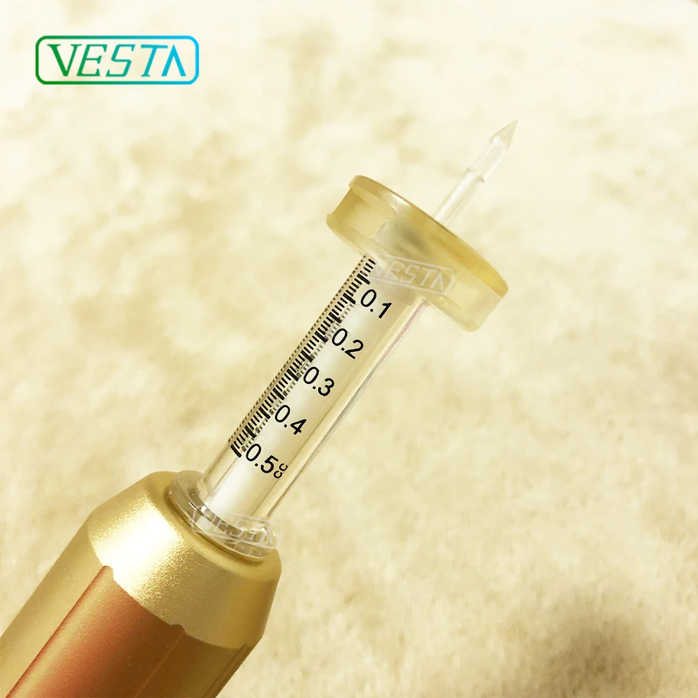 2019 Vesta 100 шт 0 5 мл одноразовые геджиеновые Пластиковые ампулы/шприц/Иглы для
