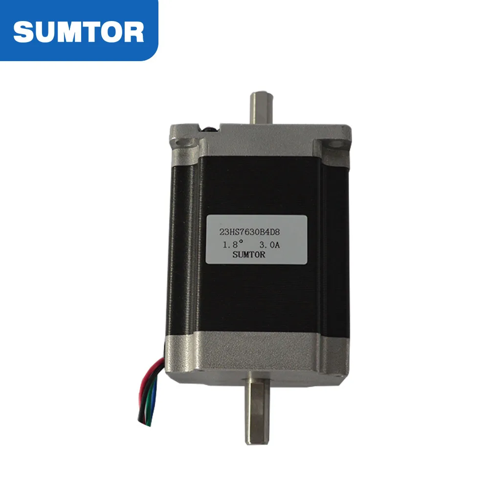 

nema23 double shaft stepper motor 76mm motor body length 1.8N.m holding torque 3A current